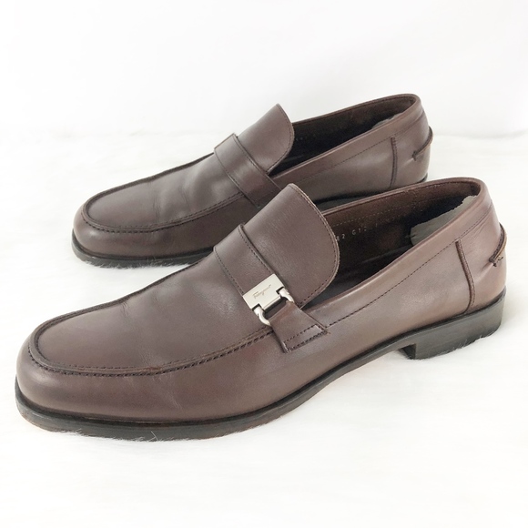 Salvatore Ferragamo Brown Leather Loafers main image 3